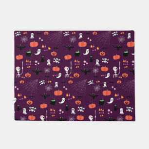 かわいいおばけのハロウィンアート ドアマット