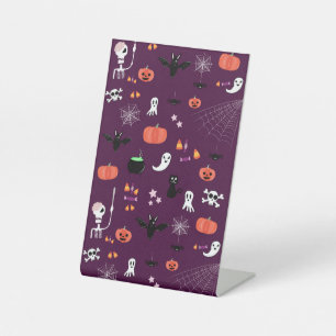 かわいいおばけのハロウィンアート 台座サイン