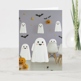 かわいいおばけのハロウィンカード カード