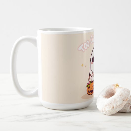 かわいいおばけのハロウィンギフト コーヒーマグカップ (ドーナツ)
