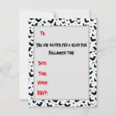かわいいおばけのハロウィンデザイン招待状 招待状 (裏面)