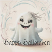 かわいいおばけのハロウィンデザイン シール (正面)