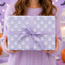 かわいいおばけのハロウィンパターン ラッピングペーパー