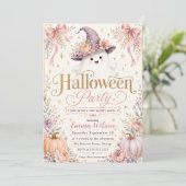 かわいいおばけのハロウィンパーティー 招待状 (スタンド正面)