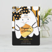 かわいいおばけのハロウィンパーティー 招待状 (スタンド正面)