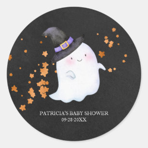 かわいいおばけのハロウィンベビーシャワー ラウンドシール