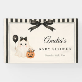 かわいいおばけのハロウィンベビーシャワー 横断幕