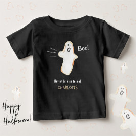 かわいいおばけのハロウィン初お披露目ギフト ベビーTシャツ