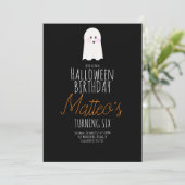 かわいいおばけのハロウィン子供の誕生日パーティーイベント 招待状 (スタンド正面)
