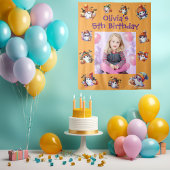 かわいいおばけのハロウィン子供の誕生日写真 タペストリー