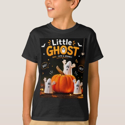 かわいいおばけのハロウィン子供用Tシャツ Tシャツ (正面)