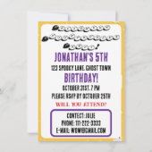 かわいいおばけのハロウィン招待状! 招待状 (裏面)