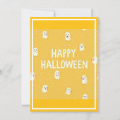 かわいいおばけのハロウィン招待状! 招待状 (正面)