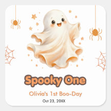 かわいいおばけのハロウィン1歳の誕生日