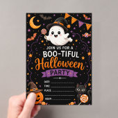かわいいおばけのハロウィン アクリル招待状 (インサイチュ (ポータブル))