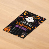 かわいいおばけのハロウィン アクリル招待状 (レイダウン)