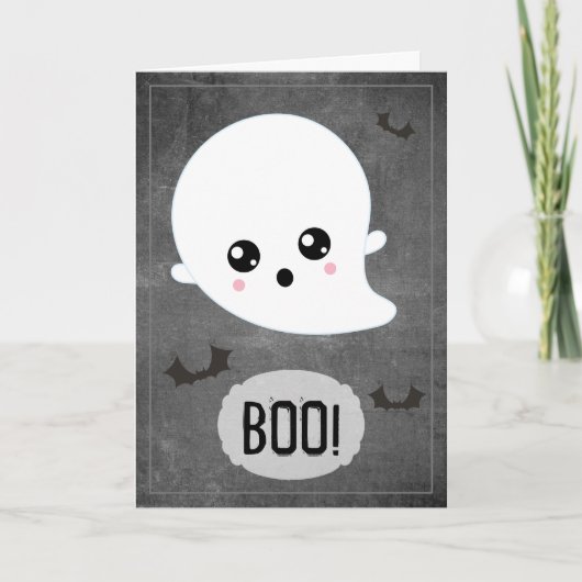 かわいいおばけのハロウィン カード (正面)
