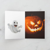 かわいいおばけのハロウィン カード (内部)