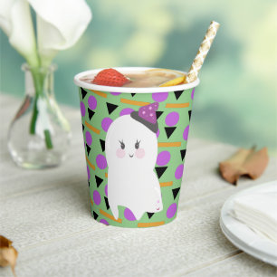 かわいいおばけのハロウィン コンフェッティ 紙コップ
