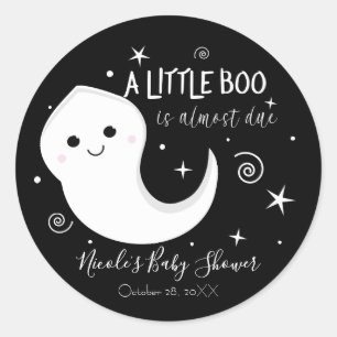 かわいいおばけのハロウィン ベビーシャワー ラウンドシール