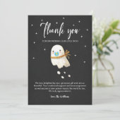 かわいいおばけのハロウィン ベビーシャワー 感謝カード 招待状 (スタンド正面)