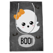 かわいいおばけのハロウィン ミディアムペーパーバッグ (正面)