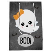 かわいいおばけのハロウィン ミディアムペーパーバッグ (裏面)