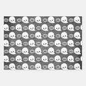 かわいいおばけのハロウィン ラッピングペーパーシート (正面)