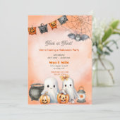 かわいいおばけのハロウィン 招待状 (スタンド正面)