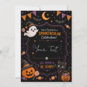 かわいいおばけのハロウィン 招待状 (裏面)