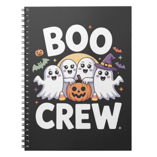 かわいいおばけのハロウィン Boo Crew ノートブック (正面)