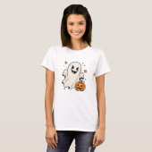 かわいいおばけのハロウィンTシャツデザイン Tシャツ (正面フル)