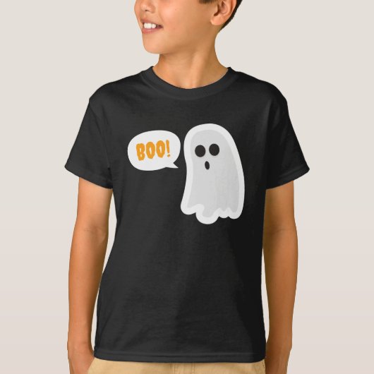 かわいいおばけのハロウィンTシャツ BOO! Tシャツ (正面)