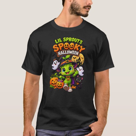 かわいいおばけのハロウィンTシャツ Tシャツ (正面)