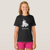 かわいいおばけのハロウィーン幽霊 Tシャツ (正面フル)