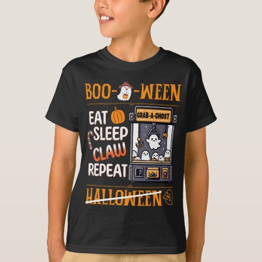 かわいいおばけのハロウィーン クレーンゲーム Tシャツ (正面)
