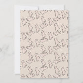 かわいいおばけのホラー パーティー ミニドゥードル 招待状 (裏面)