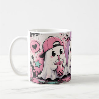 かわいいおばけのボバ | パステルハロウィン コーヒーマグカップ
