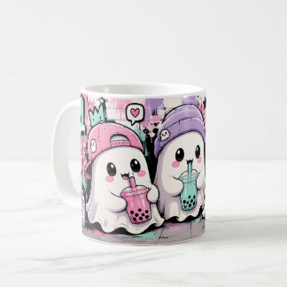 かわいいおばけのボバ | パステルハロウィン コーヒーマグカップ