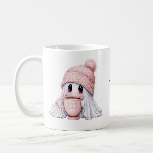 かわいいおばけのボー・マグ コーヒーマグカップ (左)