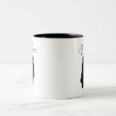 かわいいおばけのマグカップ ツートーンマグカップ (中央)