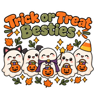かわいいおばけの友達 ハロウィン お菓子 スウェットシャツ