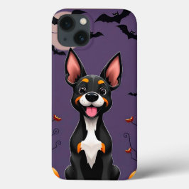 かわいいおばけの子犬の雰囲気 🎃🐾 ハロウィンのやさしい魔法 iPhone 13ケース