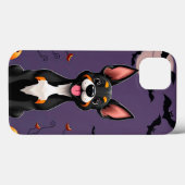 かわいいおばけの子犬の雰囲気 🎃🐾 ハロウィンのやさしい魔法 Case-Mate iPhoneケース (裏面 (横))