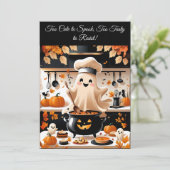 かわいいおばけの料理の招待　―　ブーティフル・フィースト 招待状 (スタンド正面)