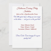 かわいいおばけの料理の招待　―　ブーティフル・フィースト 招待状 (裏面)