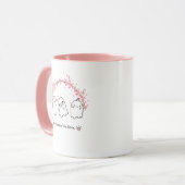 かわいいおばけの桜ピンクハロウィンマグカップ マグカップ (正面左)