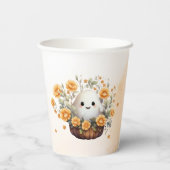 かわいいおばけの誕生日 紙コップ (裏面)