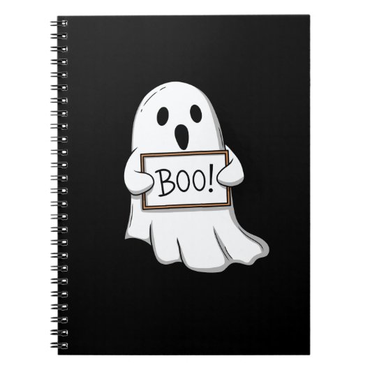 かわいいおばけのBOO ファン ノートブック (正面)