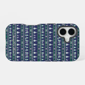 かわいいおばけクリスマスセーター柄 iPhone 16ケース (裏面横)